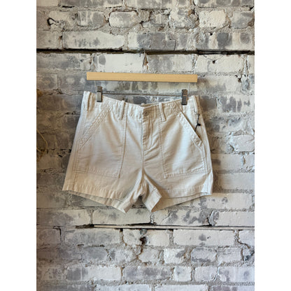 Women's G1 Canvas Surplus Short Shorts with distressed hem and relaxed fit, perfect for casual summer wear.