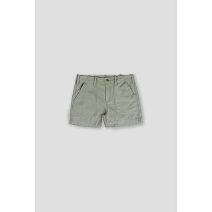 Women’s Surplus Short Shorts in sage color by G1 Women’s, featuring a casual fit and lightweight fabric.