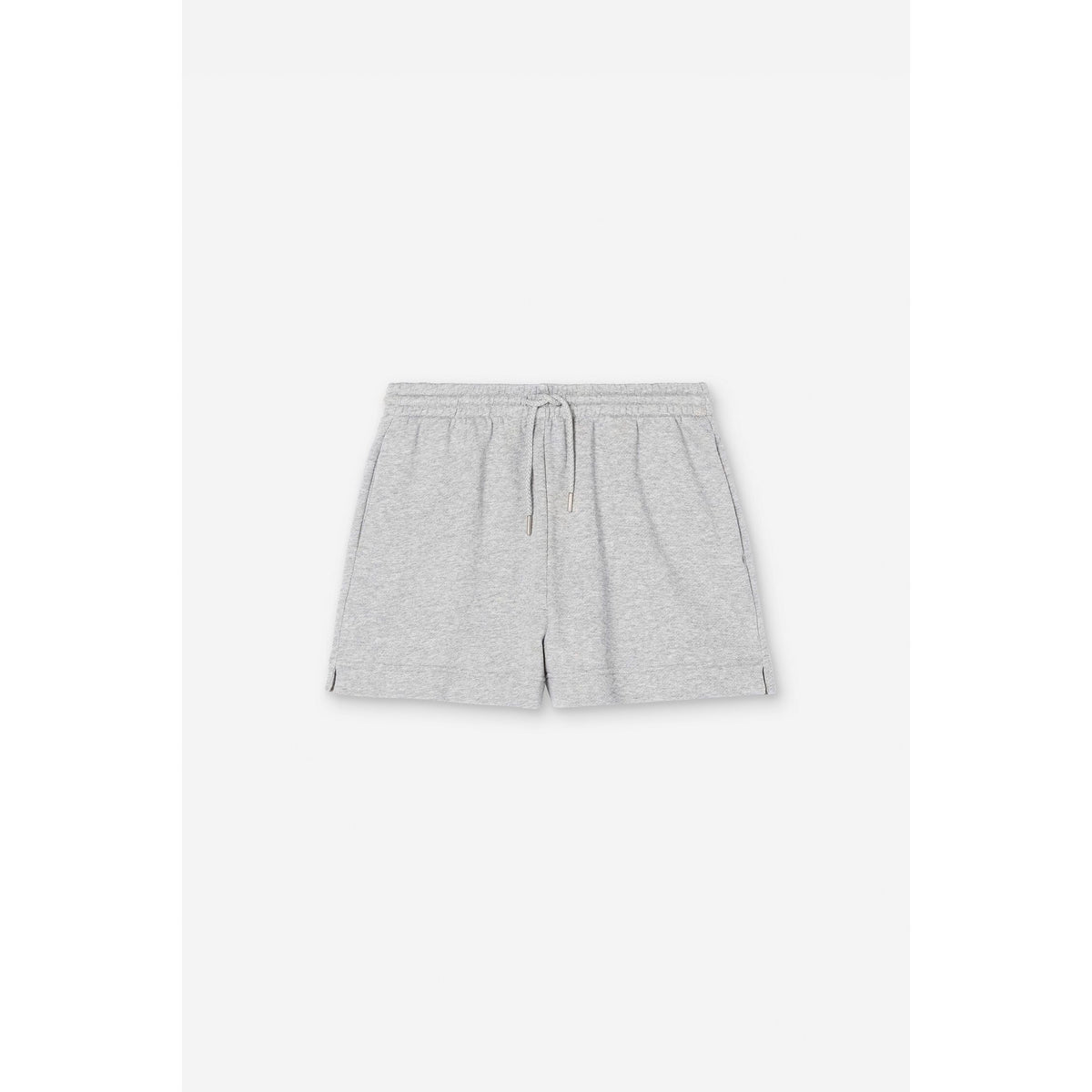 Women's light grey melange sweat shorts by Closed Women's, soft fabric with a relaxed fit and elastic waistband.