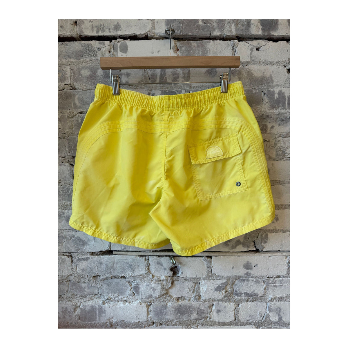 Men's Sundek Taffeta Goldenwave Boardshort in sorbet color, featuring a vibrant, lightweight fabric with a stylish print.