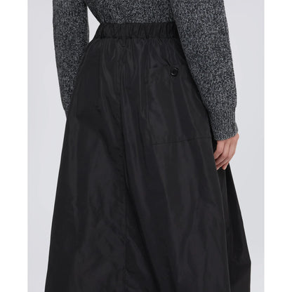 Aspesi Technical Polyester Lined Skirt - Navy Dark Slate Gray