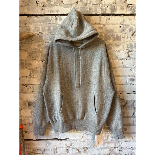 Women's Tencel brushed fleece reverse weave pullover hoodie by V::Room in Heather Charcoal, showcasing a cozy, stylish fit.