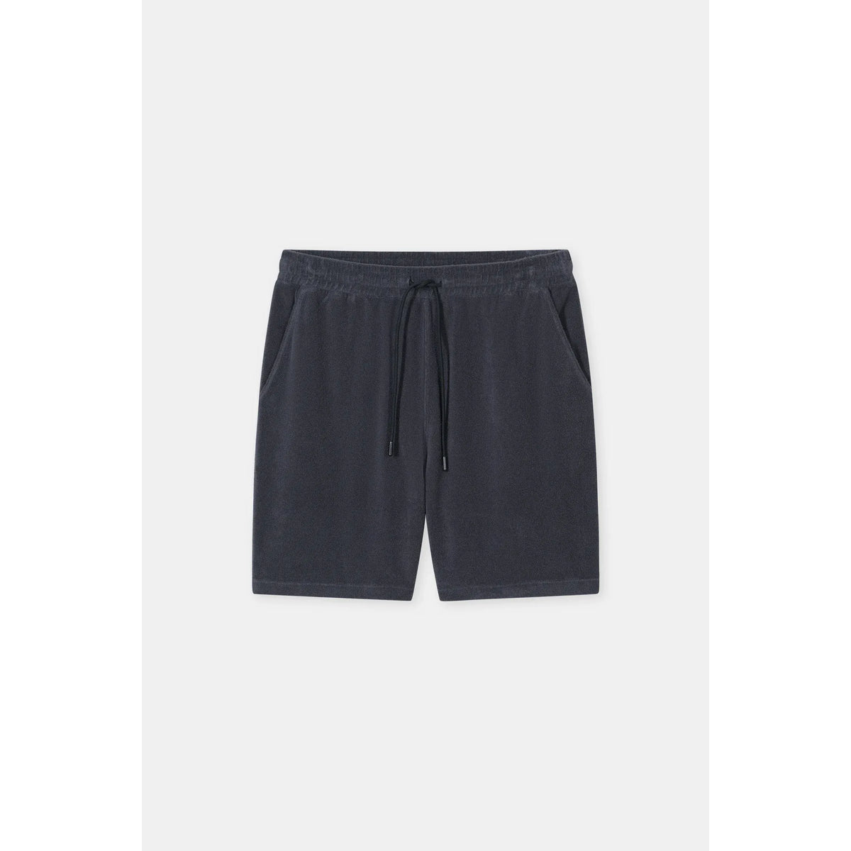Men's Terry Cloth Shorts in Magma Black by Closed Men's, featuring a comfortable fit and casual style.