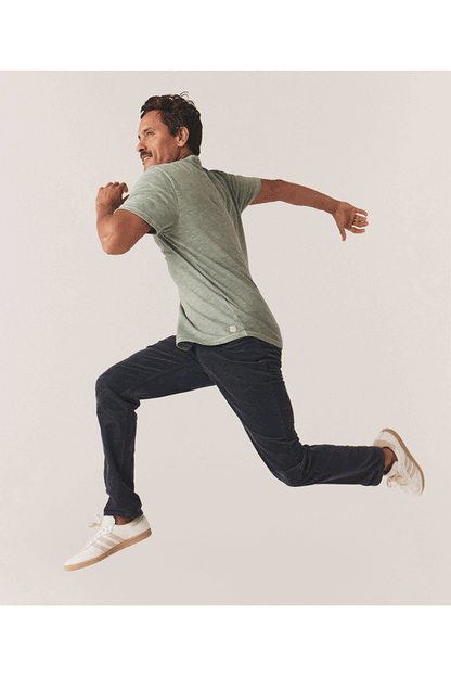 Terry Cord Slim Straight 5 Pocket Pant - Morel - DUNE + SALT