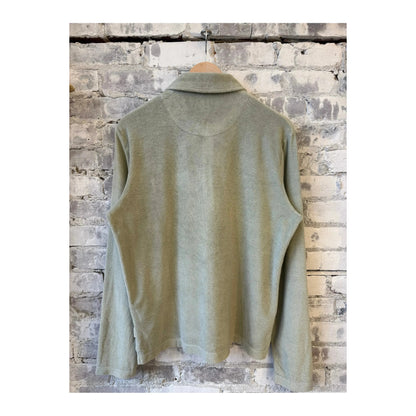 Closed Men's Terry Toweling Polo Shirt in Cloud Grey, showcasing a casual men's polo with terry fabric and a classic collar.