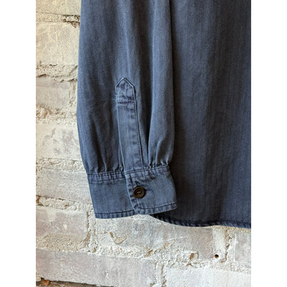 Men's Teton Shirt in Blackberry by Big Rock Candy Mountaineering, featuring a casual fit and durable fabric in a deep purple shade.