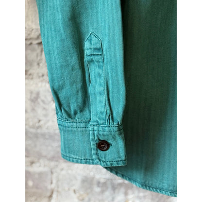 Men's Teton Shirt in Kale color by Big Rock Candy Mountaineering, featuring a casual fit and durable fabric for outdoor adventures.
