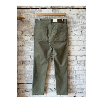 Men's NN07 Tony Classic Slim Fit Pant in Capers with front and back view, showcasing tailored design and lightweight fabric.