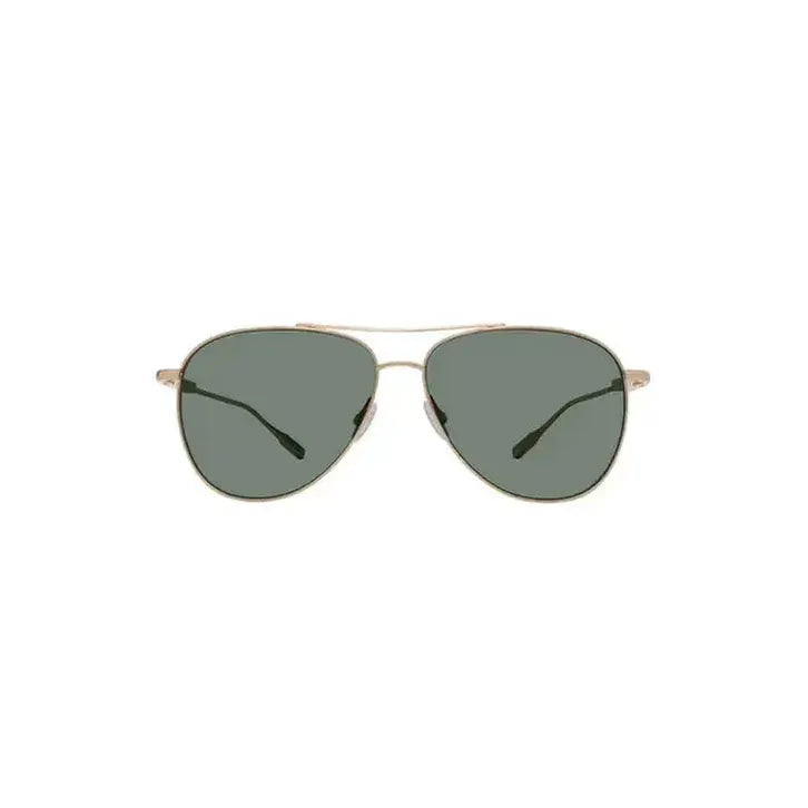 Barton Perreira Trask Sun sunglasses with gold frame and safari polarized lenses, stylish accessory for sunny days.