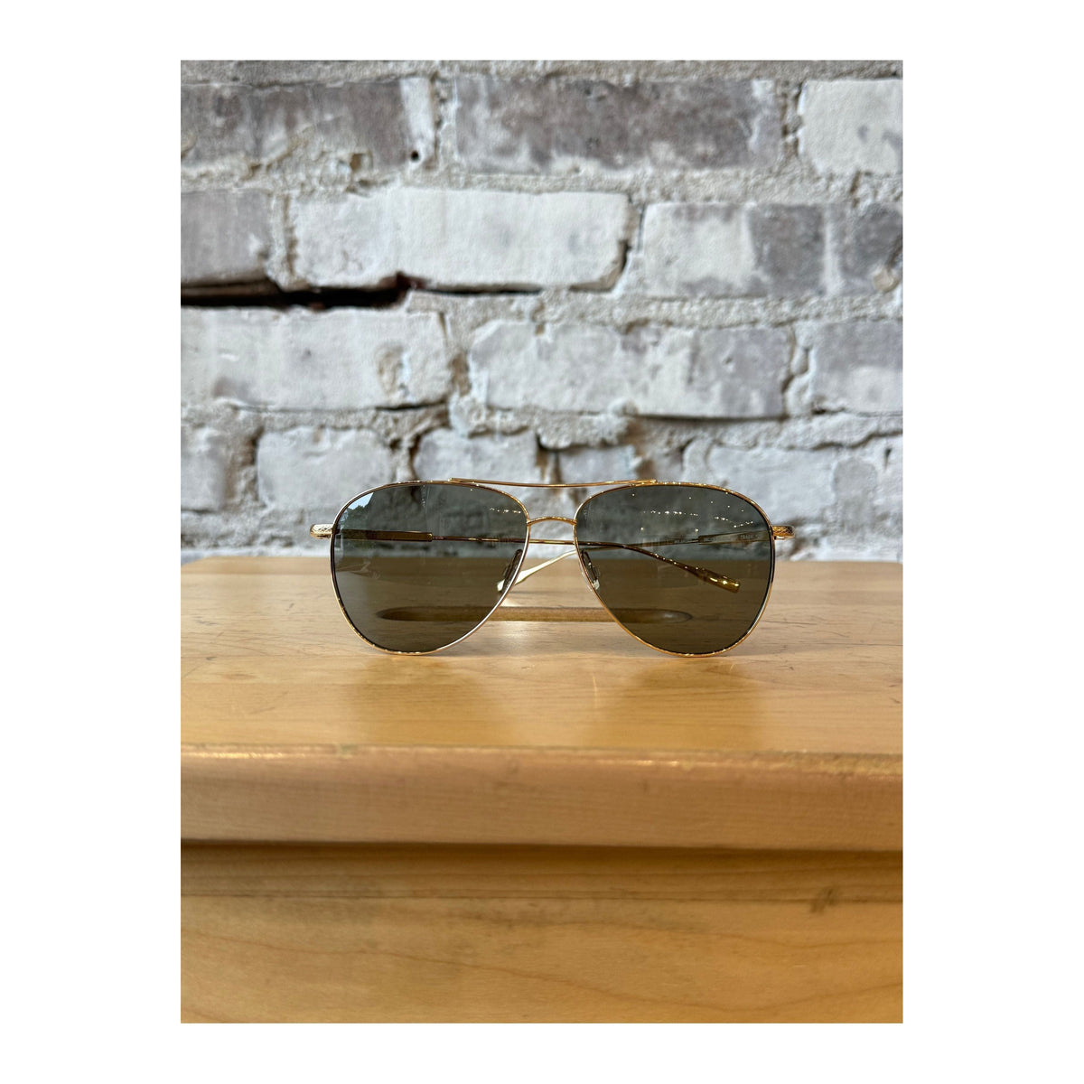 Barton Perreira Trask Sun gold sunglasses with safari polarized lenses, stylish accessories for sun protection and fashion.