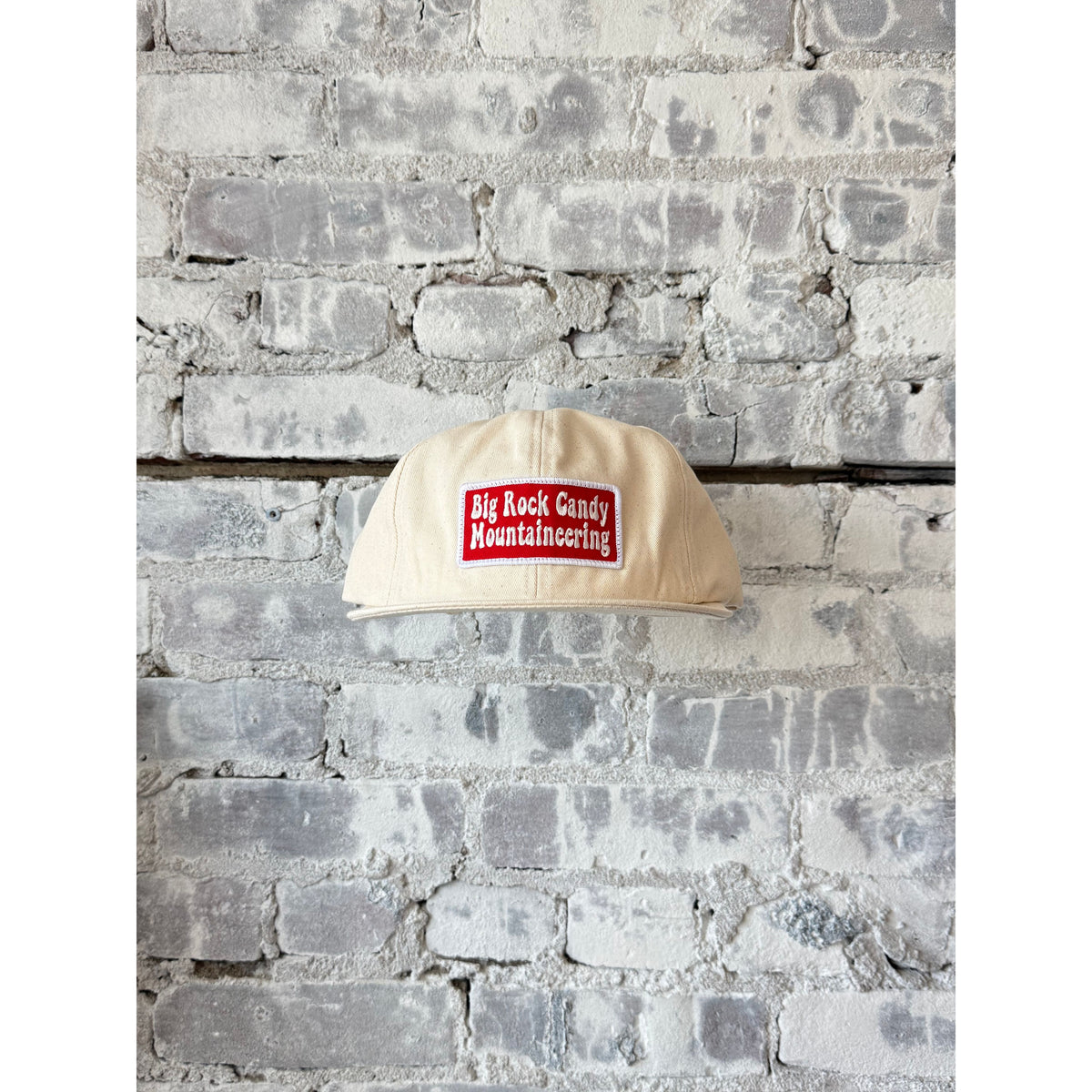 Men's Truckin' Twill Hat in Vanilla Bean by Big Rock Candy Mountaineering, featuring a casual twill fabric and classic trucker style.