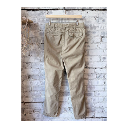 Men's khaki twill original chino pants by Save Khaki United, front view showcasing classic fit and durable fabric.