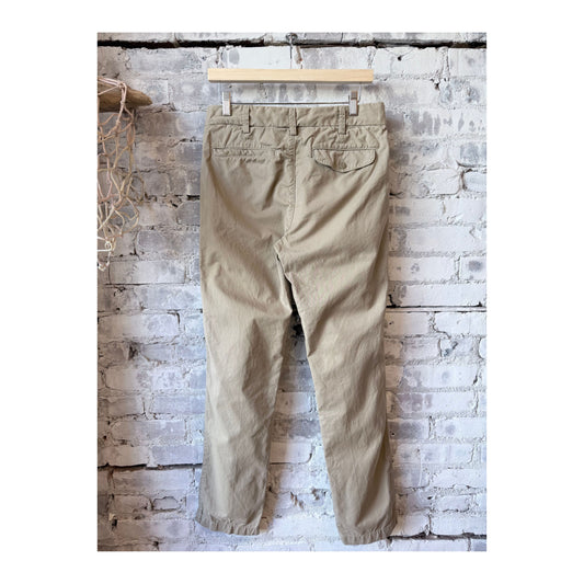 Men's khaki twill original chino pants by Save Khaki United, front view showcasing classic fit and durable fabric.