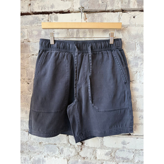 Men's navy Tyler Washed Utility Shorts by Surfside Supply, showing the casual, washed fabric and multiple utility pockets.