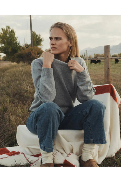 Women's Lodge Sweater - Huskey Grey - DUNE + SALT