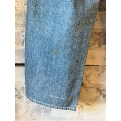 Men's unisex 13oz wide width adjustable pants by Chimala in smoky light color, featuring a relaxed fit and wide leg design.