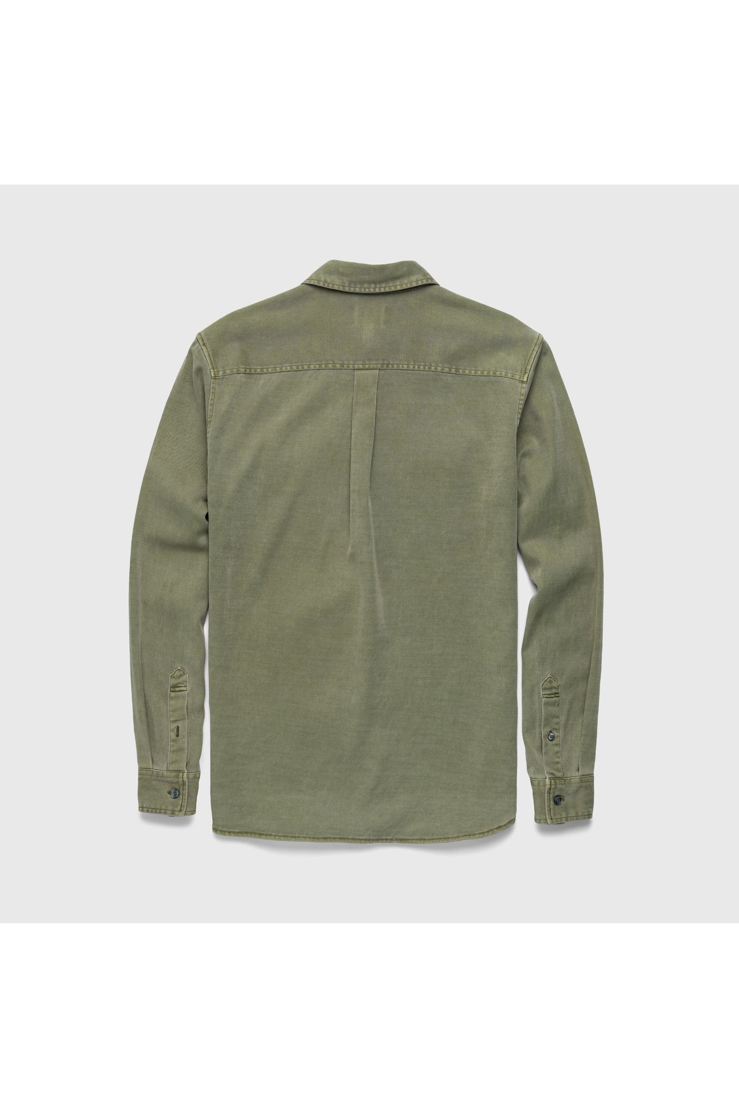 Jeb L/S Two-Pocket Garment-Dyed Shirt - Lichen Green - DUNE + SALT