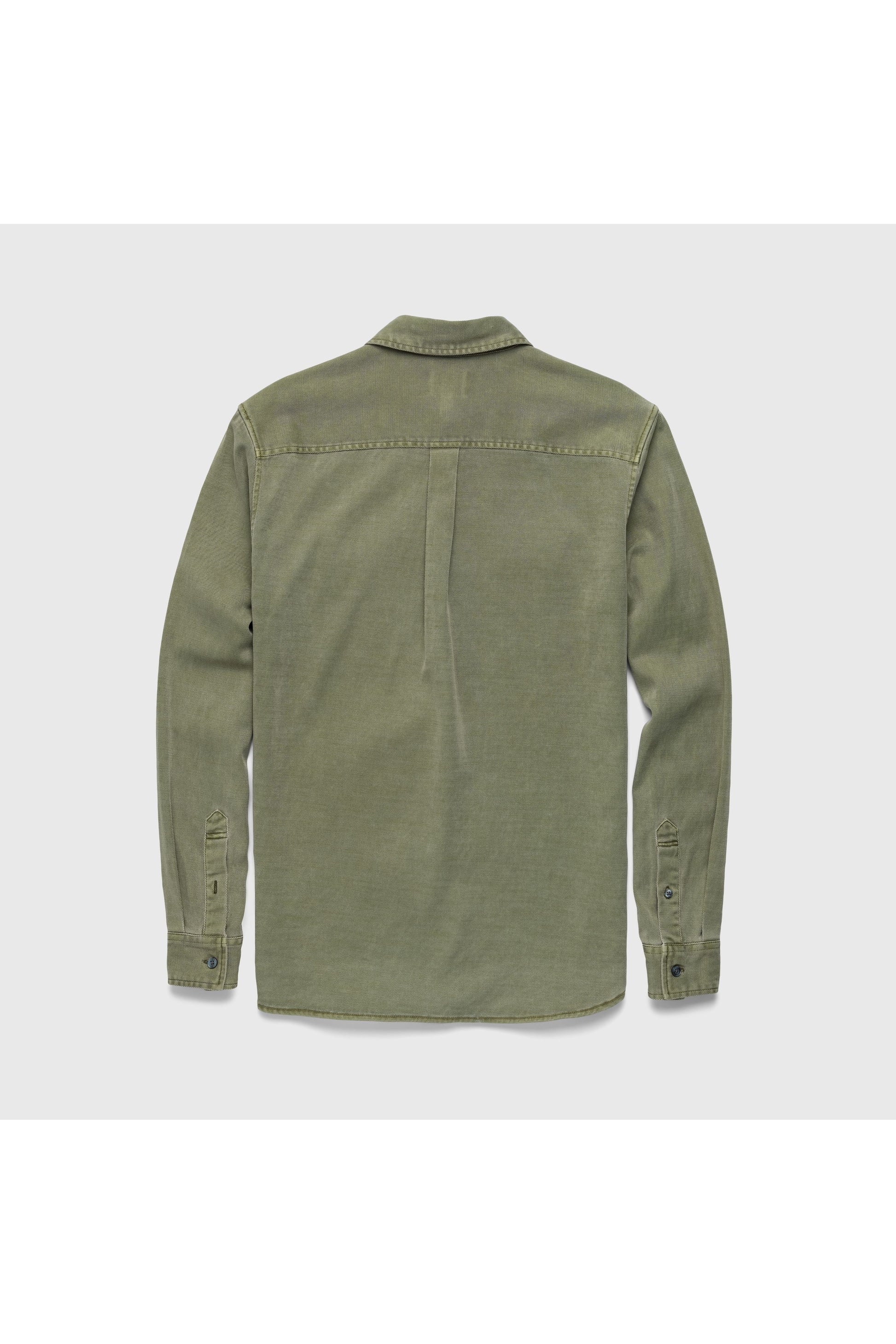 Jeb L/S Two-Pocket Garment-Dyed Shirt - Lichen Green - DUNE + SALT