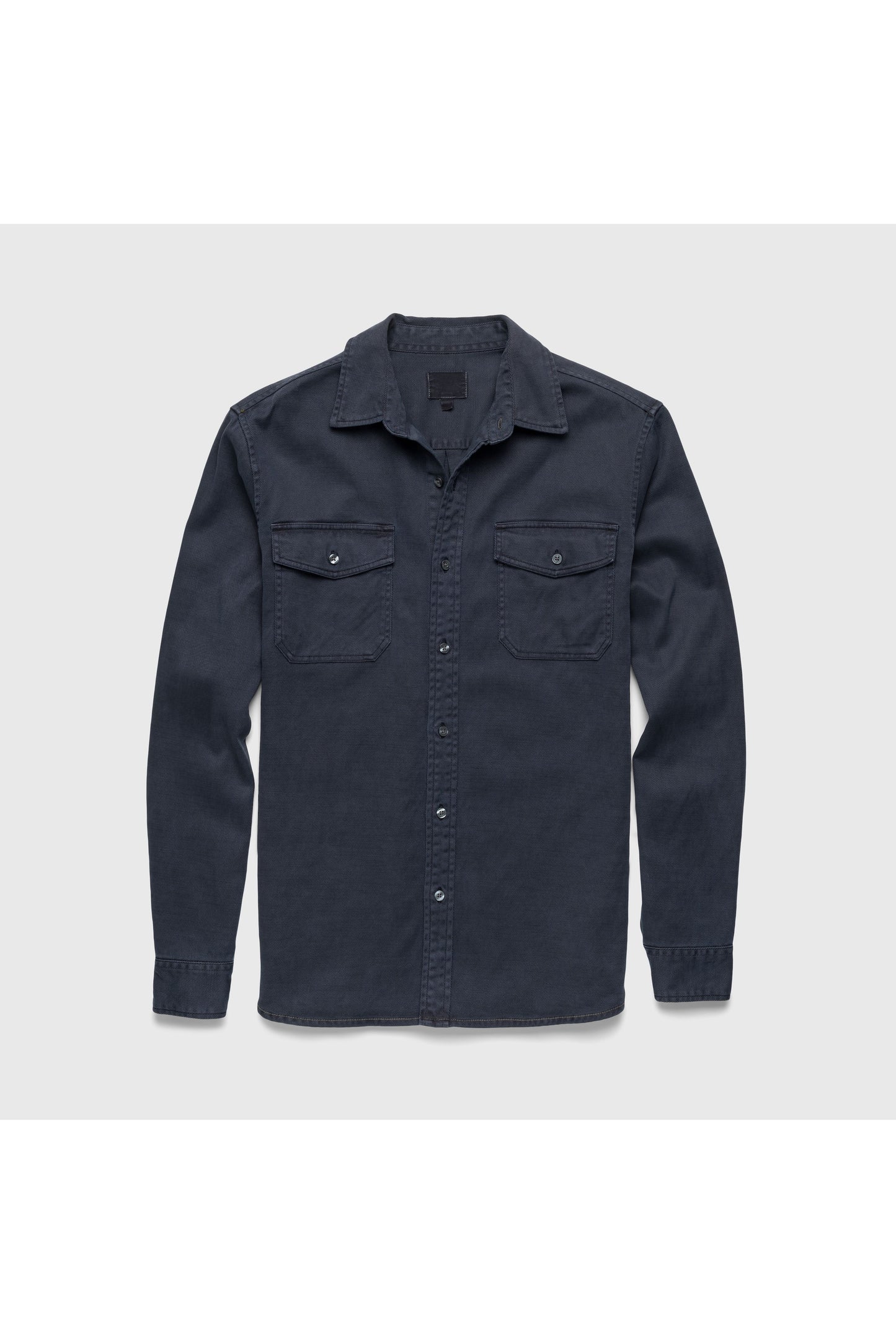 Jeb L/S Two-Pocket Garment-Dyed Shirt - Navy - DUNE + SALT