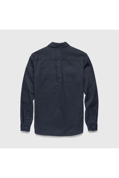 Jeb L/S Two-Pocket Garment-Dyed Shirt - Navy - DUNE + SALT