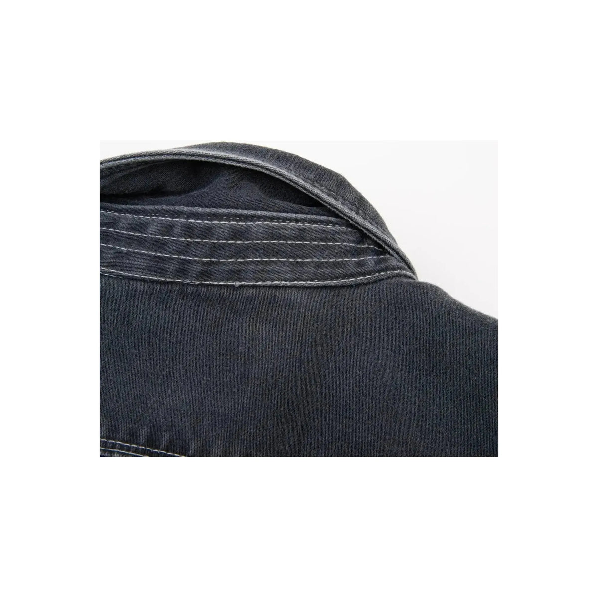 Men's charcoal utility twill shirt by Freenote Cloth, featuring a classic button-up design and durable twill fabric.