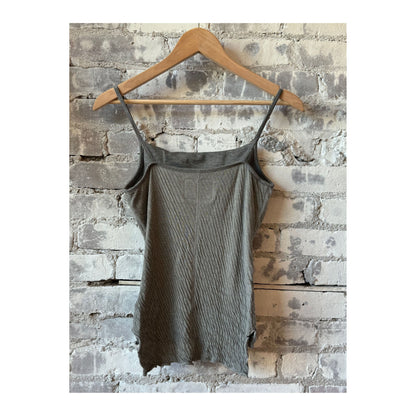 Women's Hi-Soft Double Face Camisole by V::Room in charcoal, showing soft double-faced fabric and fitted sleeveless design.