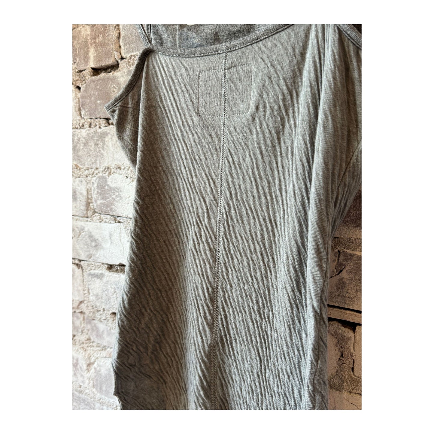 Women's Hi-Soft Double Face Camisole by V::Room in charcoal, showing the soft, double-layer fabric and sleek fit.