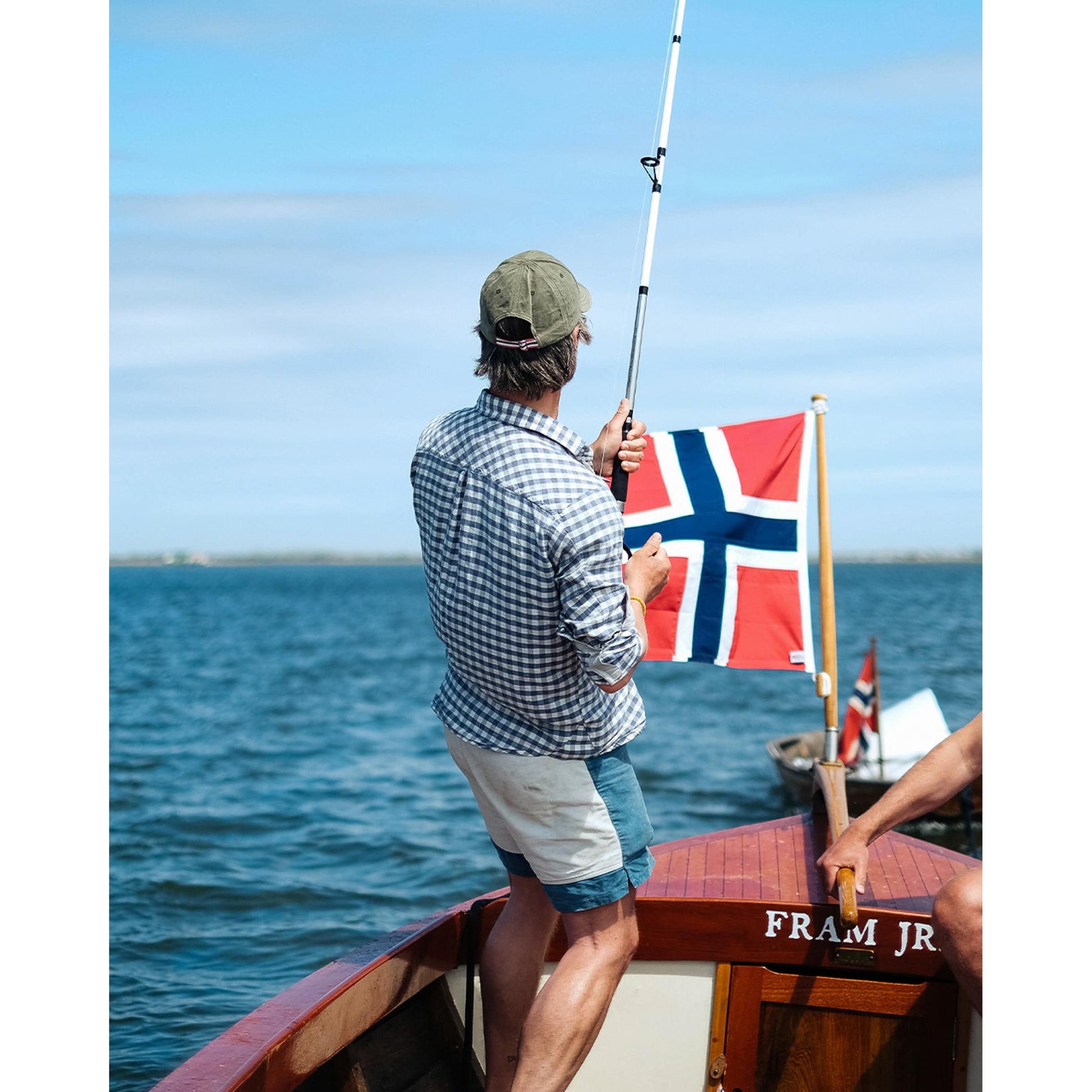 7Incher Concord Shorts - Natural/Stormy Blue - DUNE + SALT