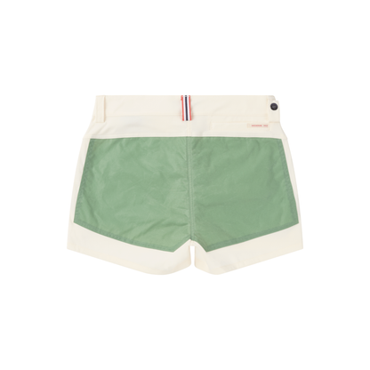 Women's 5incher Field Shorts - Offwhite/Willow Green - DUNE + SALT