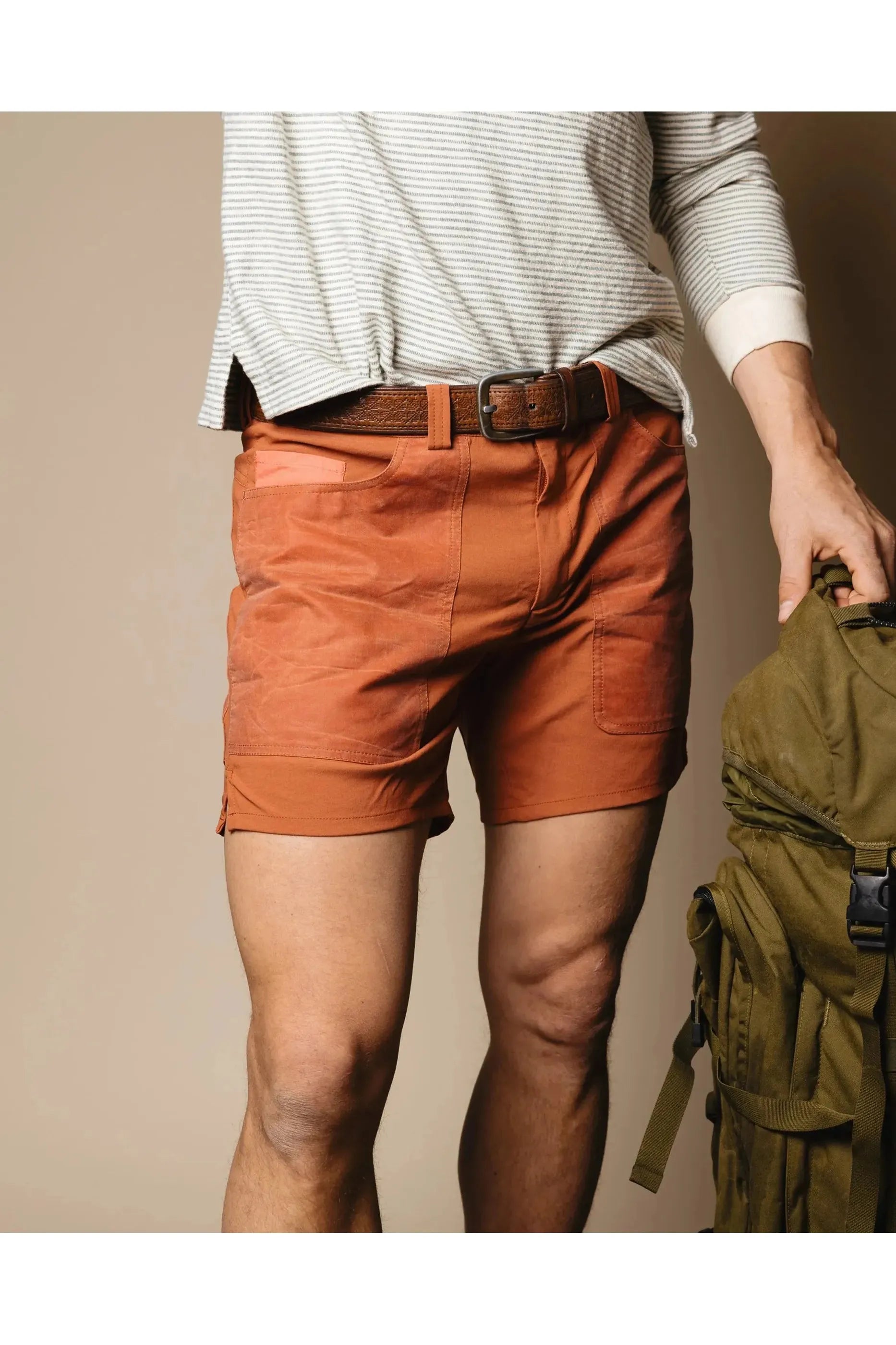 Men's 7incher Field Short - Terra Red/Red - DUNE + SALT