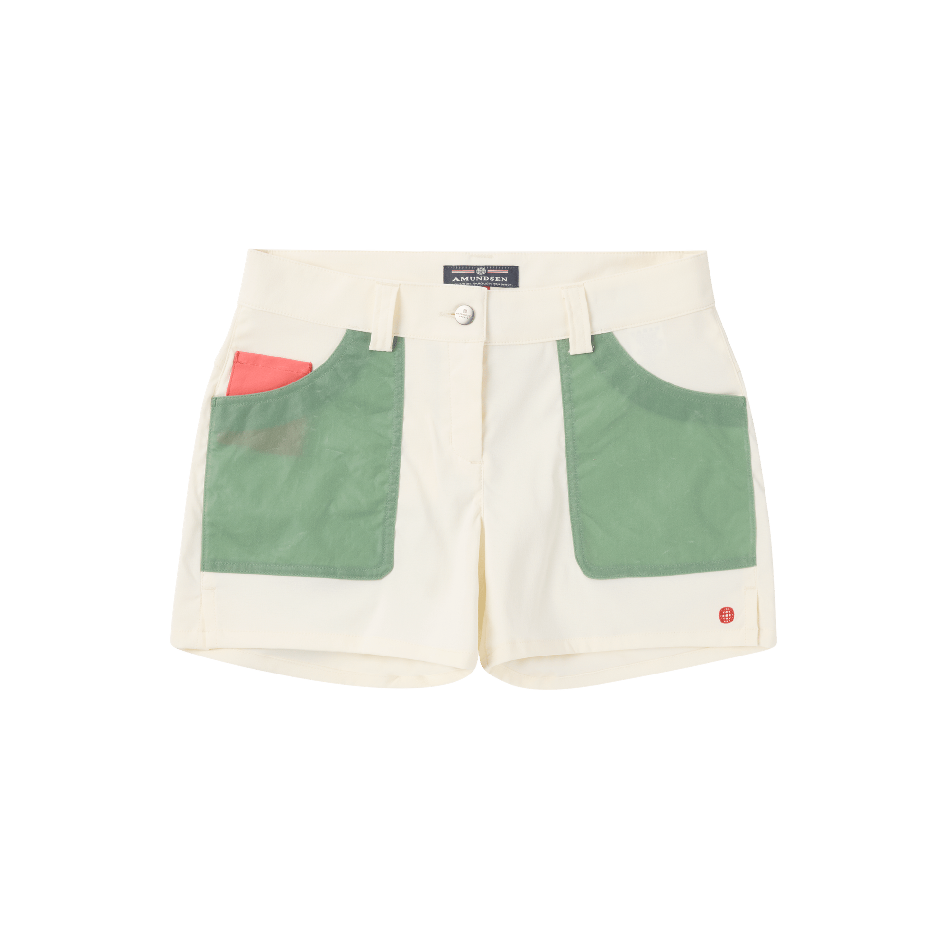 Women's 5incher Field Shorts - Offwhite/Willow Green - DUNE + SALT