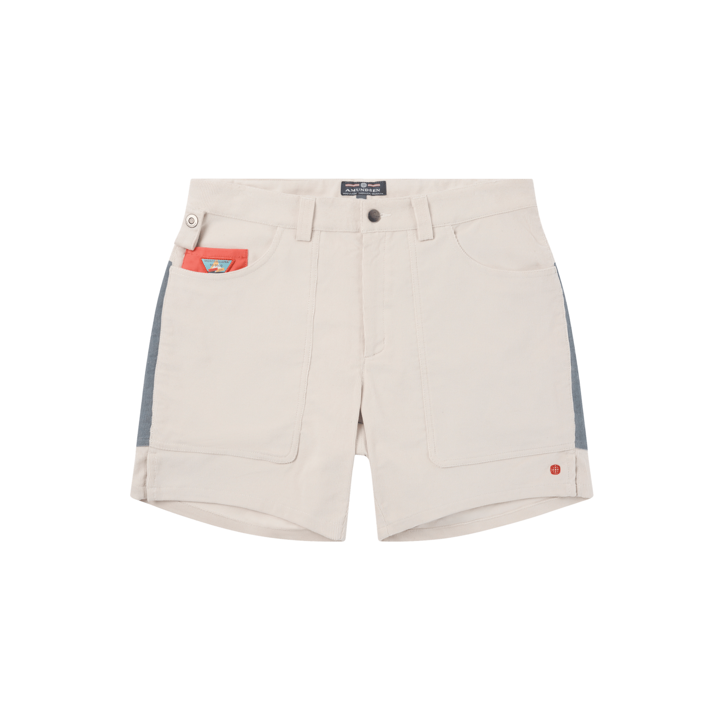 7Incher Concord Shorts - Natural/Stormy Blue - DUNE + SALT