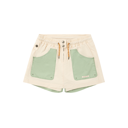 Ditch-Hiker Scooter Skirt - Oatmeal/Faded Willow Green - DUNE + SALT
