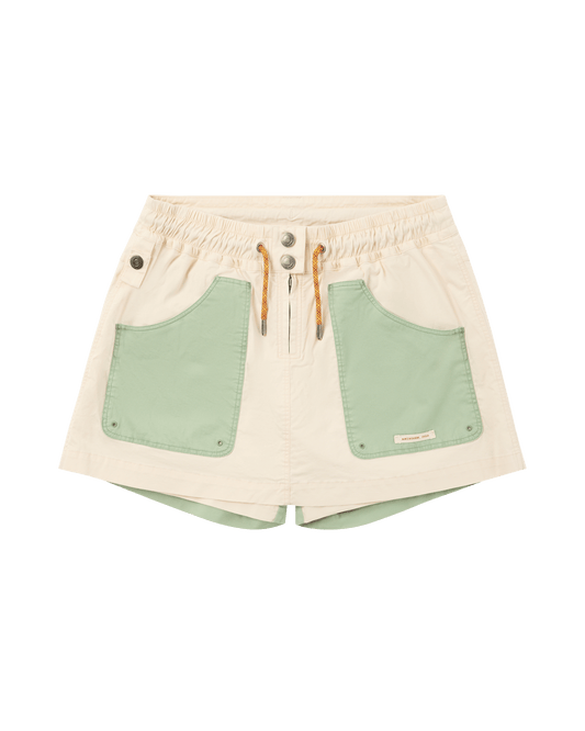 Ditch-Hiker Scooter Skirt - Oatmeal/Faded Willow Green - DUNE + SALT