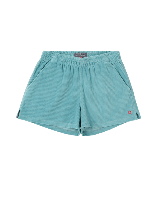 4Incher Comfy Cord Shorts - Aqua - DUNE + SALT