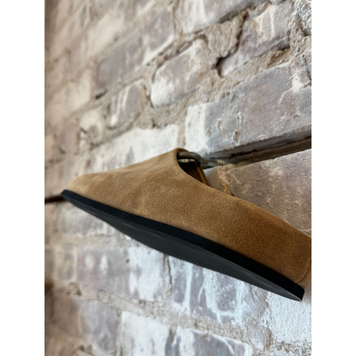 Dear Frances Vico suede mule for women in caramel, showcasing the stylish slip-on shoe with a sleek design and soft suede material.