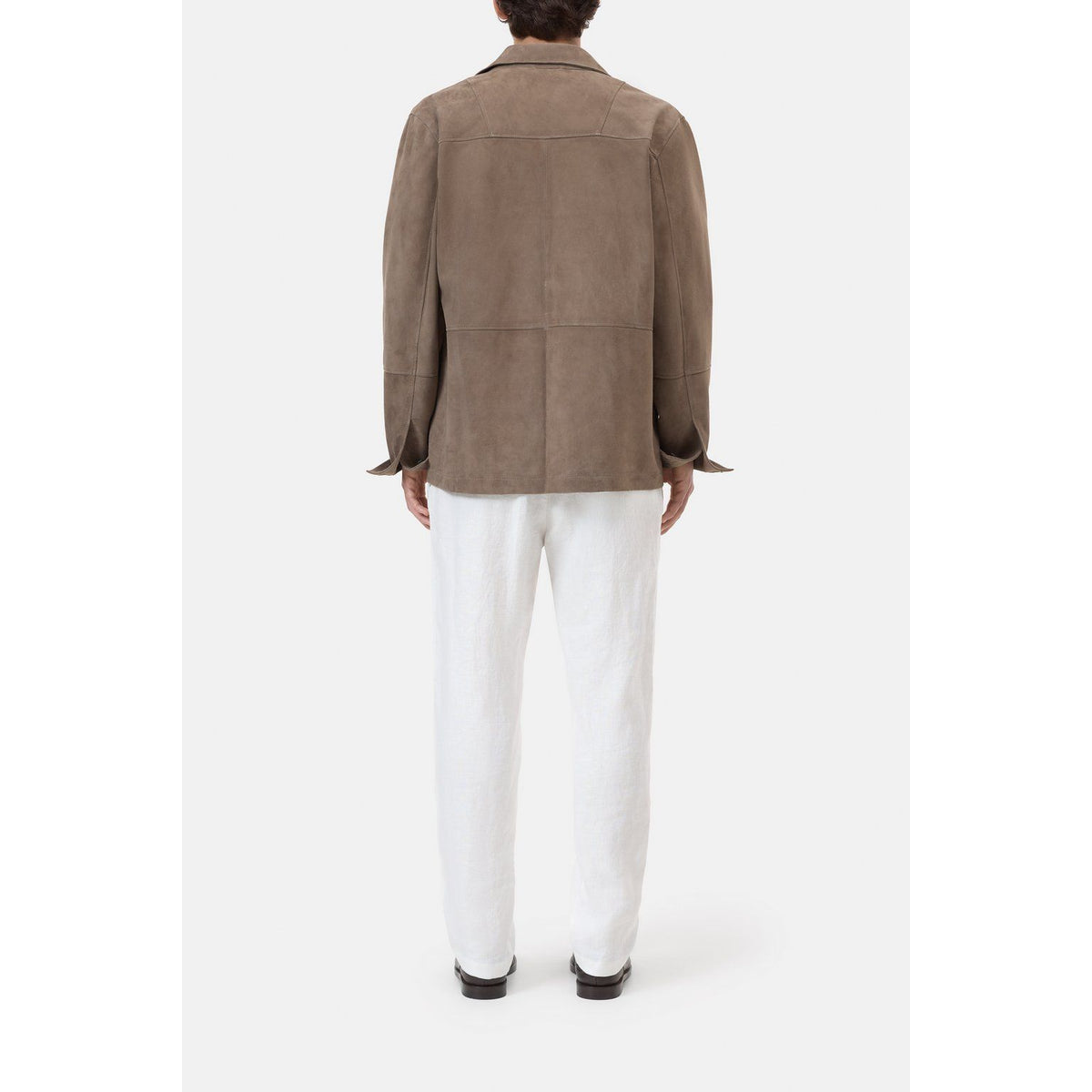 Men's Vigo Tapered Linen Pants in Ivory by Closed Men's, showing the relaxed fit and lightweight fabric on a neutral background.