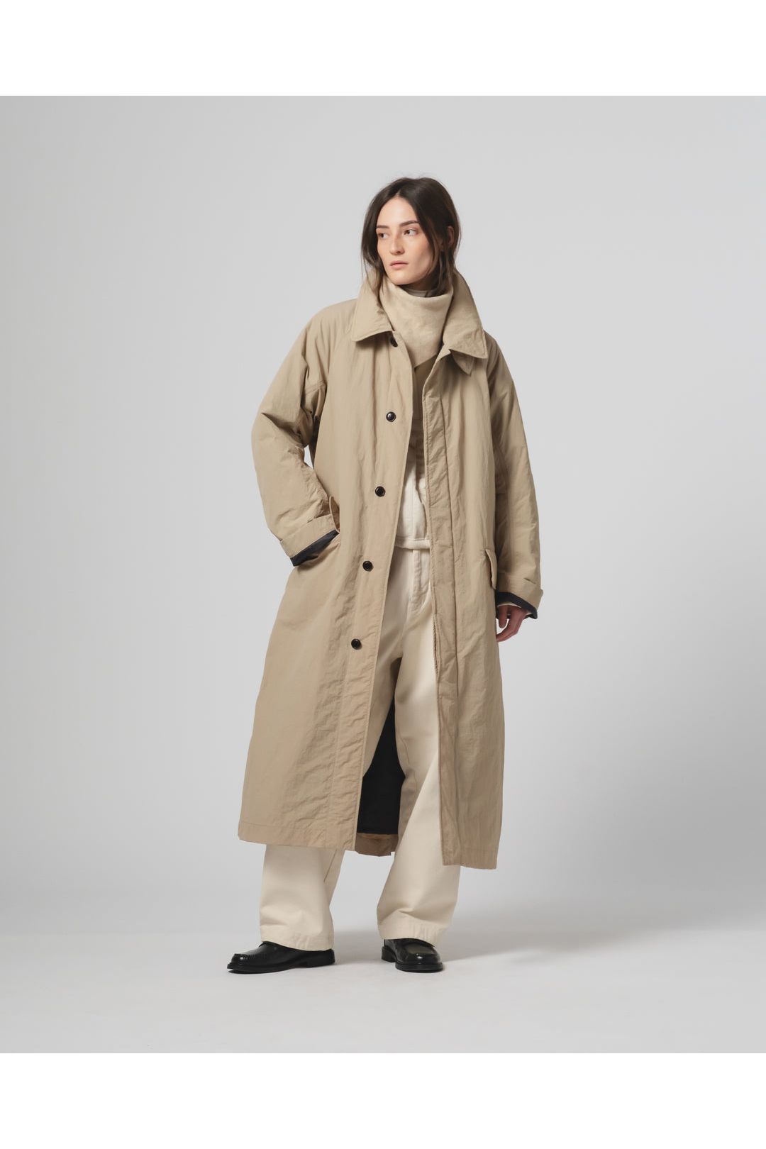 G.O.D Military Nylon Fuji Trench - Oyster