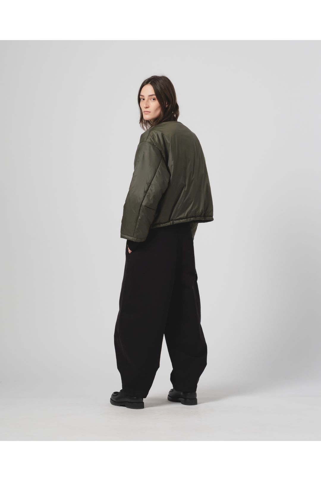 G.O.D Nuclear Padded Nylon Jacket - Dusty Green