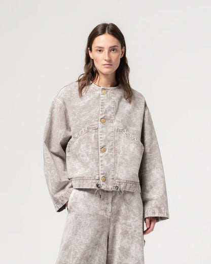G.O.D. Nuclear Canvas Jacket - Grey Marble