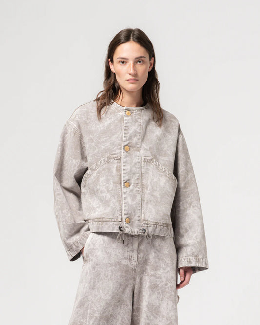 G.O.D. Nuclear Canvas Jacket - Grey Marble