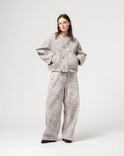 G.O.D. Nuclear Canvas Jacket - Grey Marble