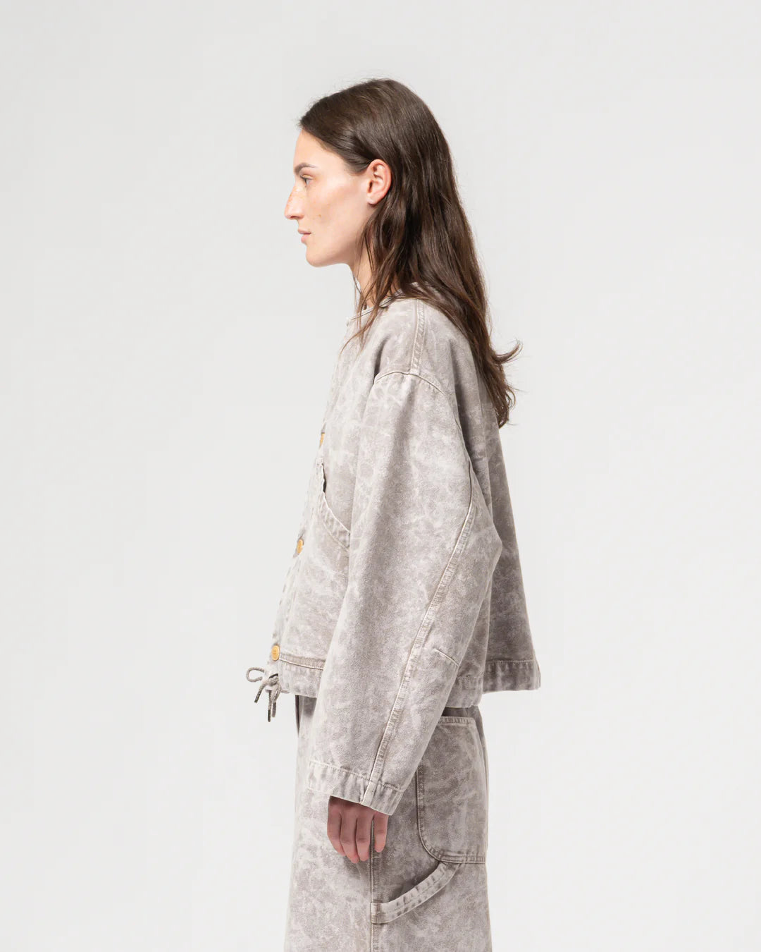 G.O.D. Nuclear Canvas Jacket - Grey Marble