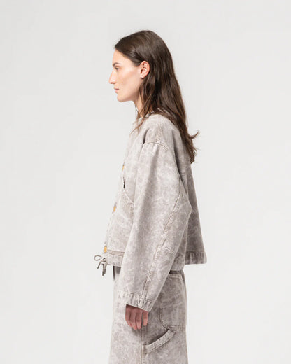 G.O.D. Nuclear Canvas Jacket - Grey Marble