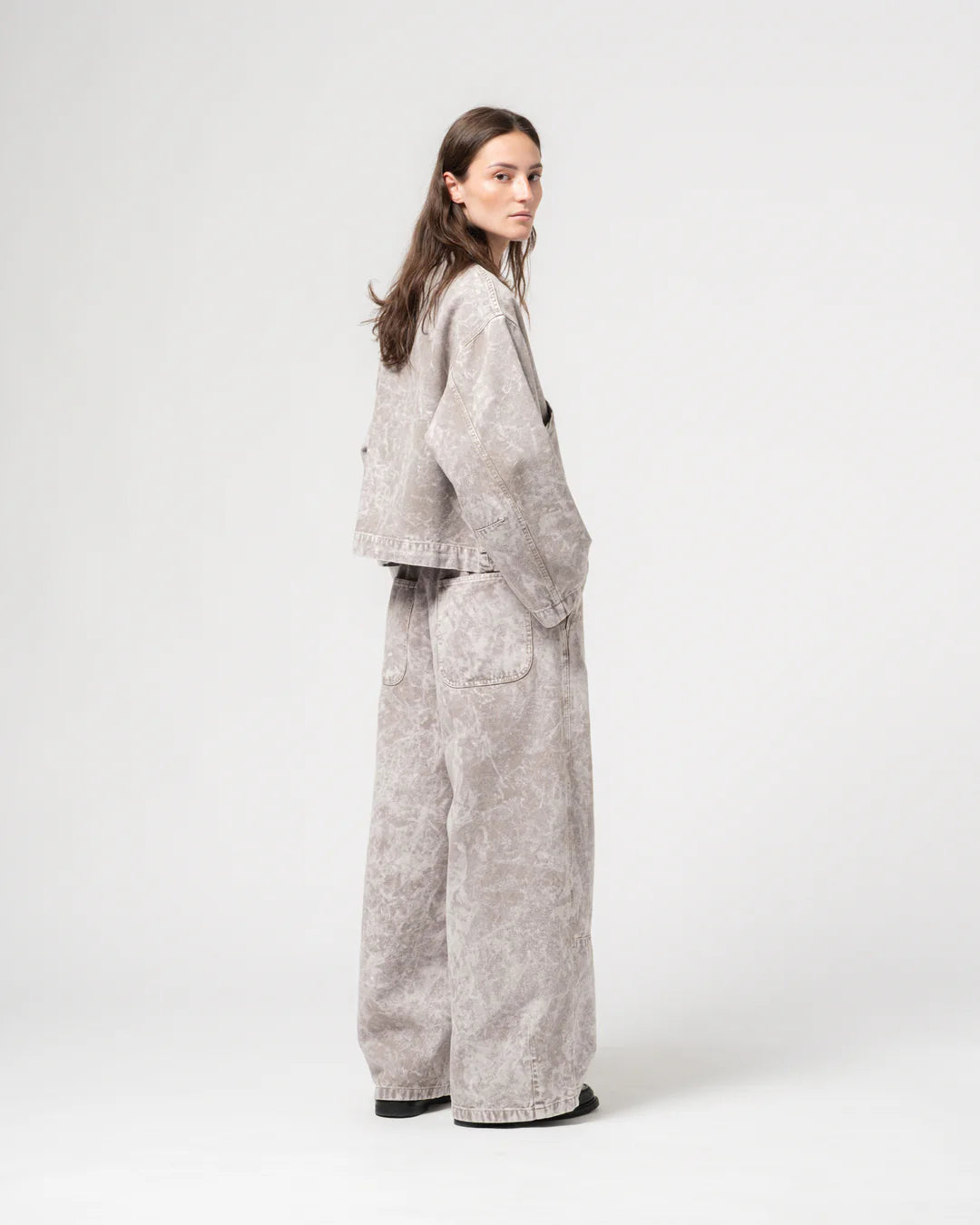 G.O.D. Nuclear Canvas Jacket - Grey Marble