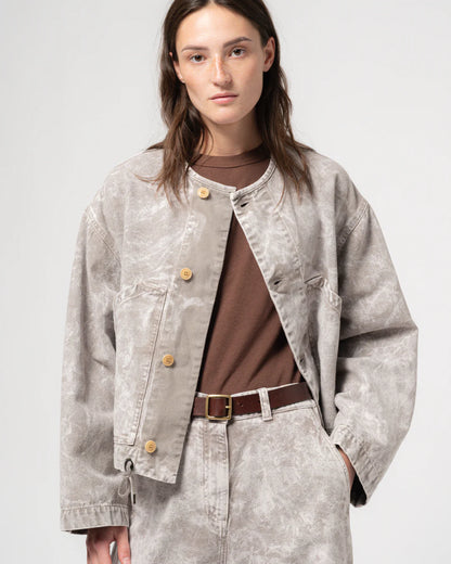 G.O.D. Nuclear Canvas Jacket - Grey Marble