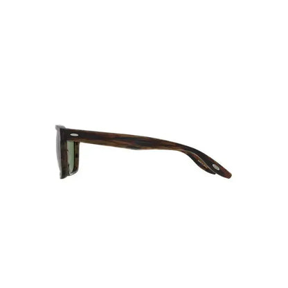 Men's Barton Perreira Walker polarized sunglasses in matte sulcata tortoise and forest frame with dark lenses.