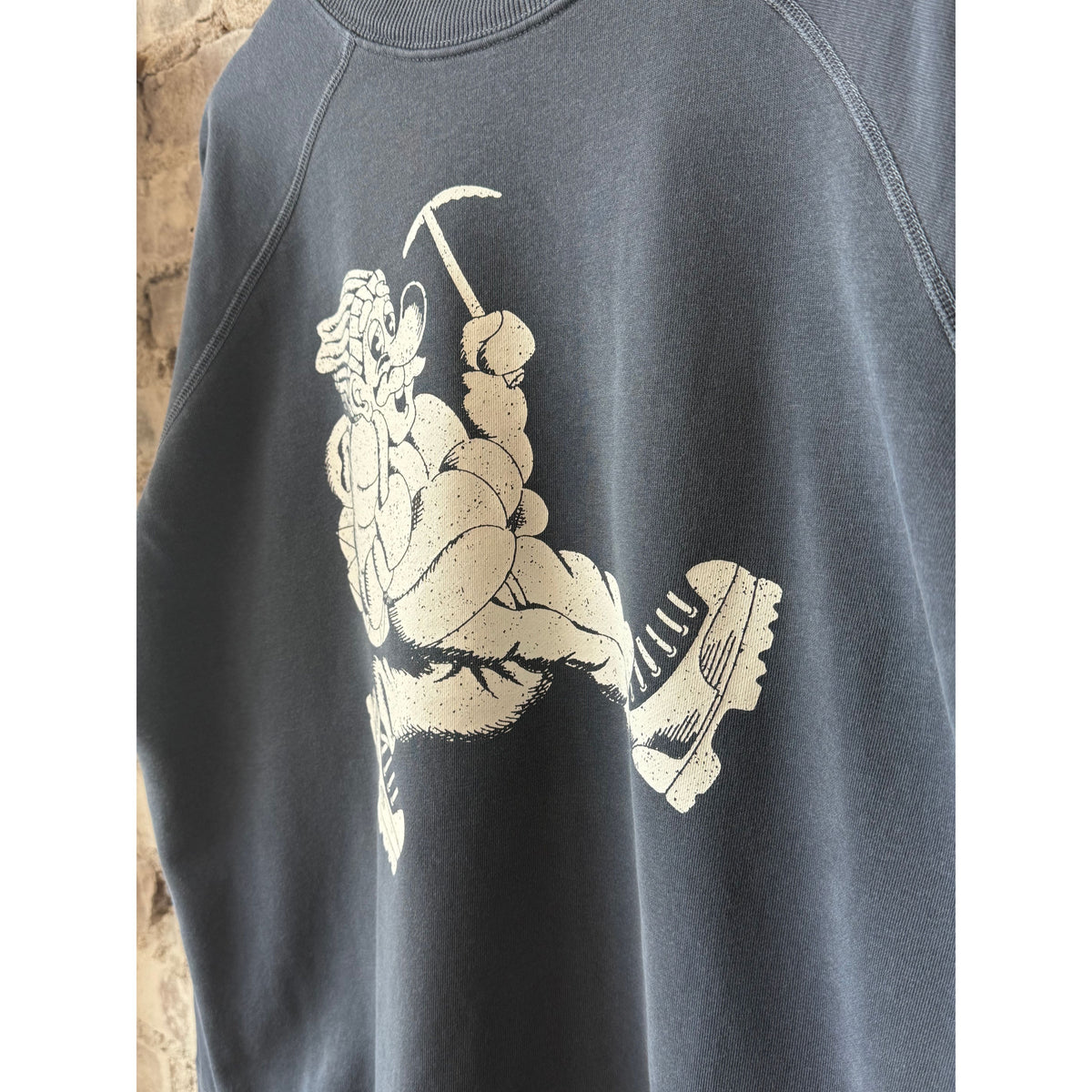 Men's Wayne Raglan Sleeve Sweatshirt in Blue Corn by Big Rock Candy Mountaineering, featuring raglan sleeves and a cozy fit.