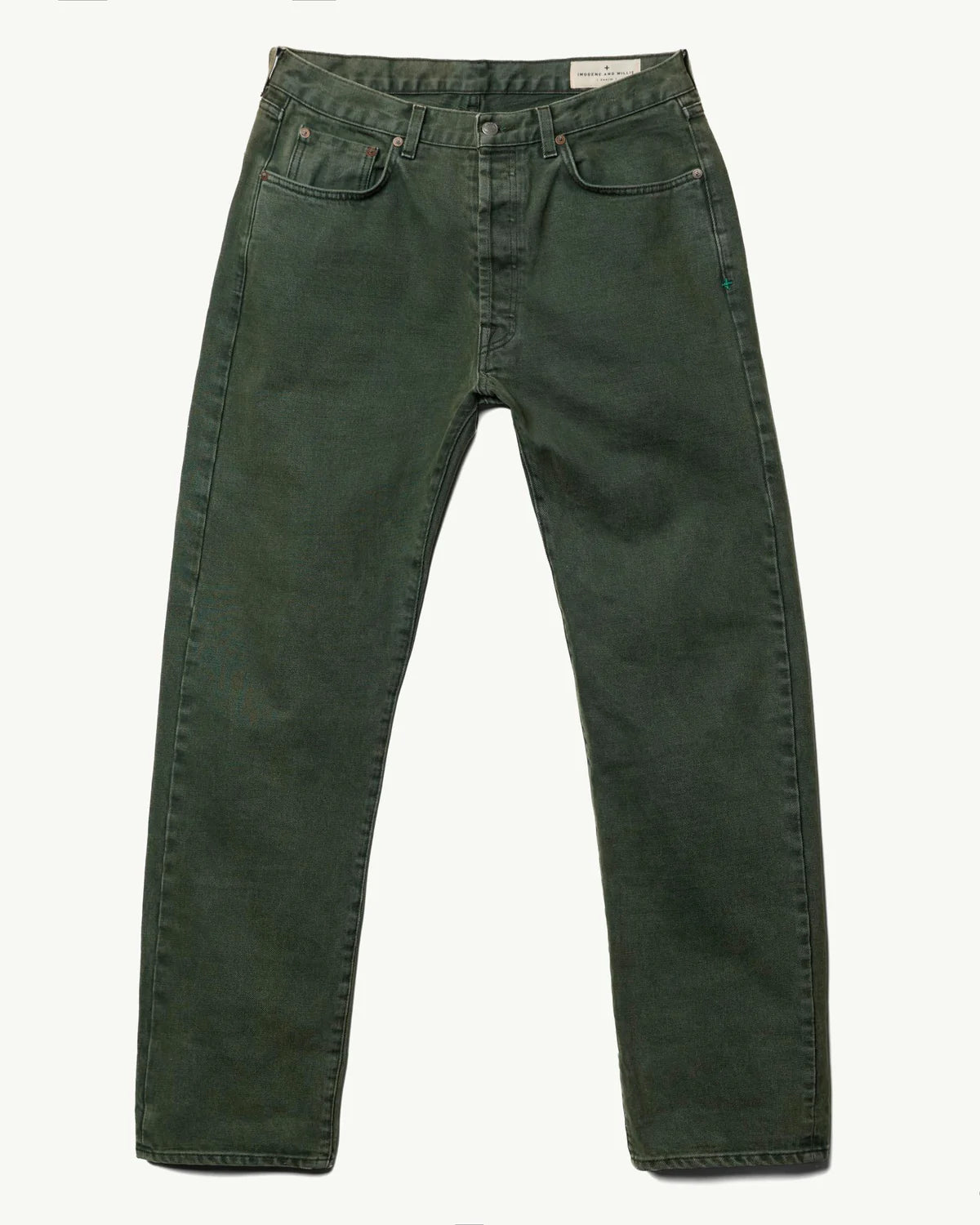 imogene + willie Russell Selvedge Jean - Washed Spruce White Smoke