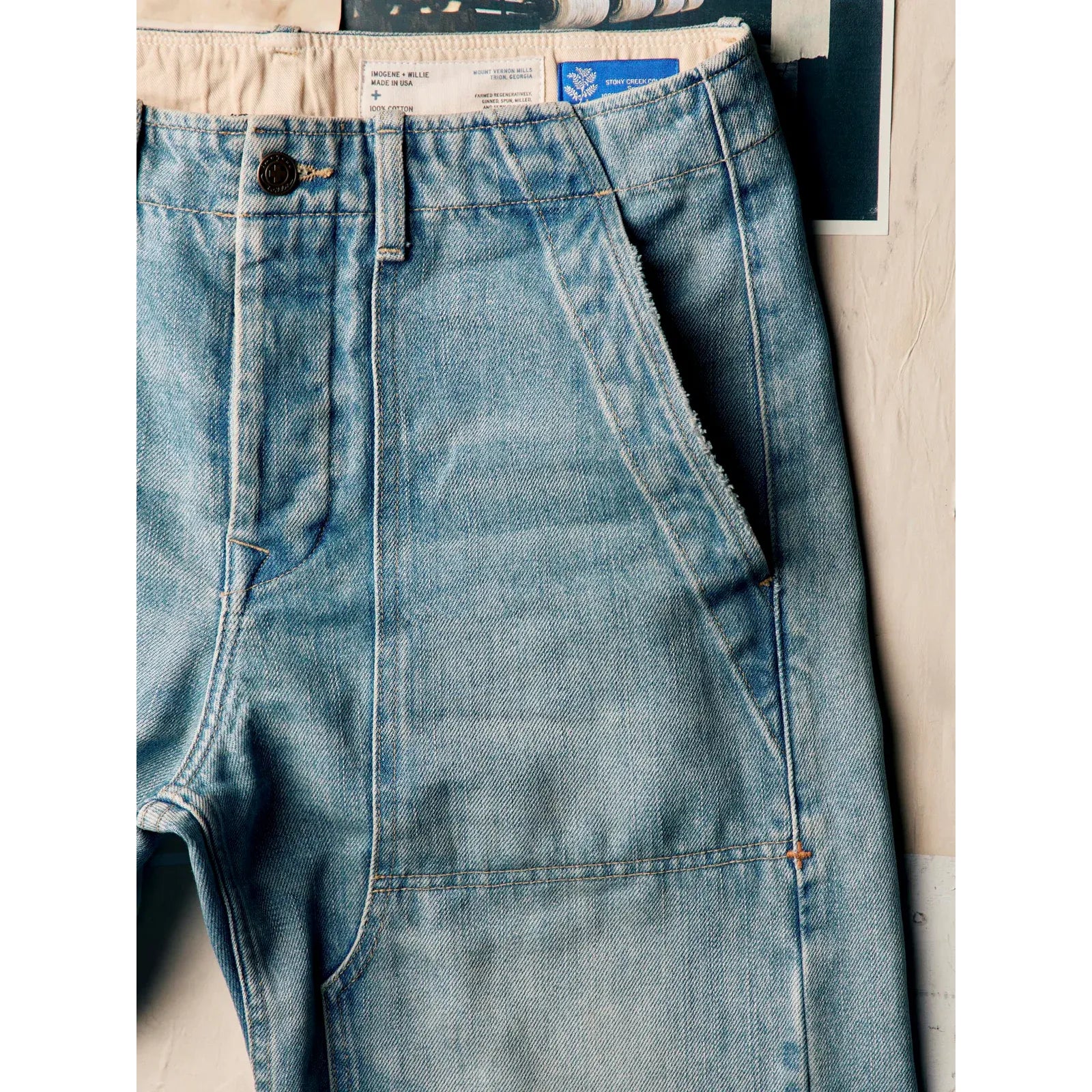 Hencye Workpant - Natural Indigo - DUNE + SALT